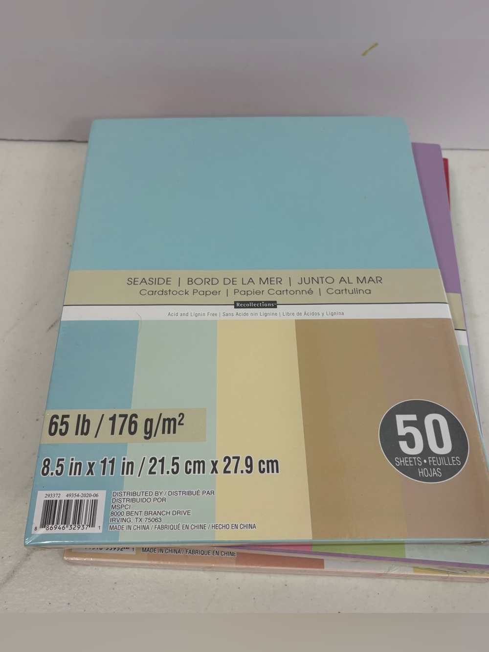 LOT 4 Recollections by Michaels Colored Cardstock 8.5x11, 50 pages/pack - Picture 5 of 5
